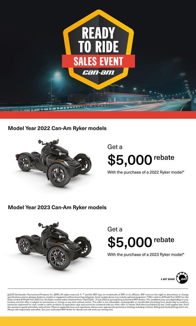 AU Can-Am On-Road - Q2  Retail Program 2025 Ryker